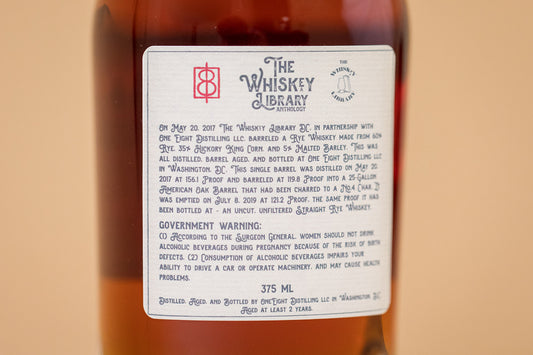 One Eight Distilling - The Whiskey Library Anthology Rye - Volume I, Chapter II - 375ml